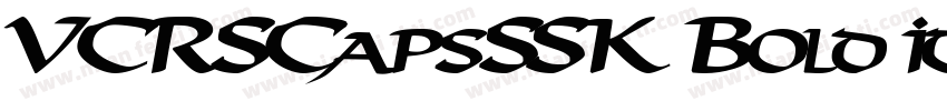 VCRSCapsSSK Bold Ita字体转换